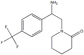 1-{2-amino-2-[4-(trifluoromethyl)phenyl]ethyl}piperidin-2-one 结构式