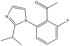 1-{2-fluoro-6-[2-(propan-2-yl)-1H-imidazol-1-yl]phenyl}ethan-1-one 结构式