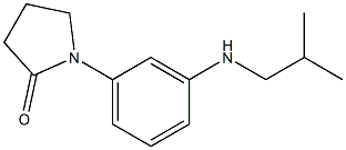 1-{3-[(2-methylpropyl)amino]phenyl}pyrrolidin-2-one 结构式