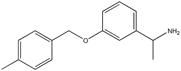 1-{3-[(4-methylbenzyl)oxy]phenyl}ethanamine 结构式