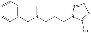 1-{3-[benzyl(methyl)amino]propyl}-1H-1,2,3,4-tetrazole-5-thiol 结构式