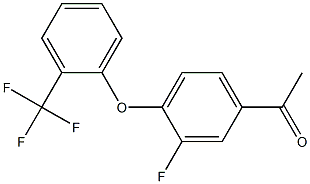 1-{3-fluoro-4-[2-(trifluoromethyl)phenoxy]phenyl}ethan-1-one 结构式