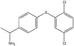 1-{4-[(2,5-dichlorophenyl)sulfanyl]phenyl}ethan-1-amine 结构式
