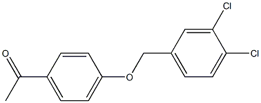 1-{4-[(3,4-dichlorophenyl)methoxy]phenyl}ethan-1-one 结构式