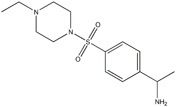 1-{4-[(4-ethylpiperazine-1-)sulfonyl]phenyl}ethan-1-amine 结构式