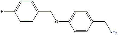 1-{4-[(4-fluorobenzyl)oxy]phenyl}methanamine 结构式