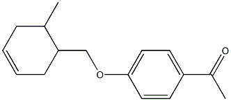 1-{4-[(6-methylcyclohex-3-en-1-yl)methoxy]phenyl}ethan-1-one 结构式