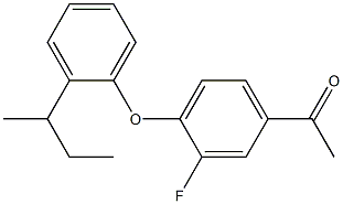 1-{4-[2-(butan-2-yl)phenoxy]-3-fluorophenyl}ethan-1-one 结构式