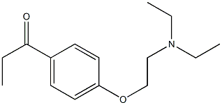 1-{4-[2-(diethylamino)ethoxy]phenyl}propan-1-one 结构式