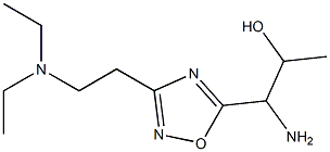 1-amino-1-{3-[2-(diethylamino)ethyl]-1,2,4-oxadiazol-5-yl}propan-2-ol 结构式