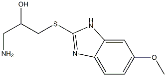 1-amino-3-[(6-methoxy-1H-1,3-benzodiazol-2-yl)sulfanyl]propan-2-ol 结构式