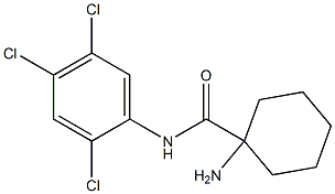 1-amino-N-(2,4,5-trichlorophenyl)cyclohexane-1-carboxamide 结构式