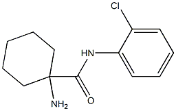 1-amino-N-(2-chlorophenyl)cyclohexanecarboxamide 结构式