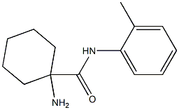 1-amino-N-(2-methylphenyl)cyclohexanecarboxamide 结构式