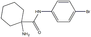 1-amino-N-(4-bromophenyl)cyclohexanecarboxamide 结构式