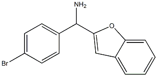 1-benzofuran-2-yl(4-bromophenyl)methanamine 结构式