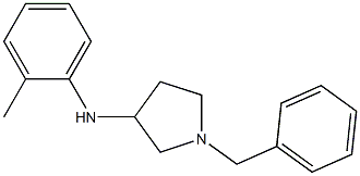 1-benzyl-N-(2-methylphenyl)pyrrolidin-3-amine 结构式