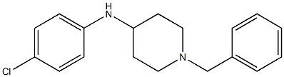 1-benzyl-N-(4-chlorophenyl)piperidin-4-amine 结构式