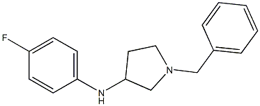 1-benzyl-N-(4-fluorophenyl)pyrrolidin-3-amine 结构式