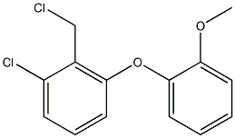 1-chloro-2-(chloromethyl)-3-(2-methoxyphenoxy)benzene 结构式