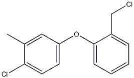 1-chloro-4-[2-(chloromethyl)phenoxy]-2-methylbenzene 结构式