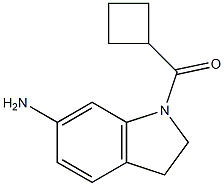 1-cyclobutanecarbonyl-2,3-dihydro-1H-indol-6-amine 结构式