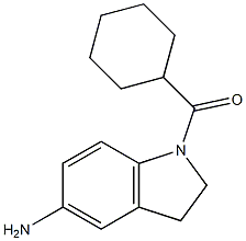 1-cyclohexanecarbonyl-2,3-dihydro-1H-indol-5-amine 结构式