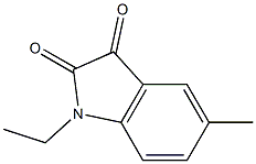 1-ethyl-5-methyl-2,3-dihydro-1H-indole-2,3-dione 结构式