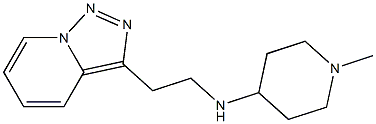 1-methyl-N-(2-{[1,2,4]triazolo[3,4-a]pyridin-3-yl}ethyl)piperidin-4-amine 结构式