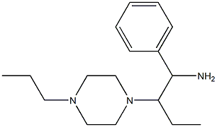 1-phenyl-2-(4-propylpiperazin-1-yl)butan-1-amine 结构式