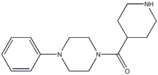 1-phenyl-4-(piperidin-4-ylcarbonyl)piperazine 结构式