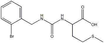 2-({[(2-bromophenyl)methyl]carbamoyl}amino)-4-(methylsulfanyl)butanoic acid 结构式