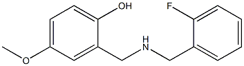 2-({[(2-fluorophenyl)methyl]amino}methyl)-4-methoxyphenol 结构式