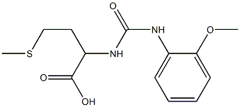 2-({[(2-methoxyphenyl)amino]carbonyl}amino)-4-(methylthio)butanoic acid 结构式