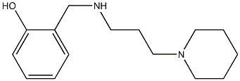 2-({[3-(piperidin-1-yl)propyl]amino}methyl)phenol 结构式