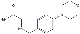 2-({[4-(morpholin-4-yl)phenyl]methyl}amino)acetamide 结构式