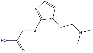 2-({1-[2-(dimethylamino)ethyl]-1H-imidazol-2-yl}sulfanyl)acetic acid 结构式