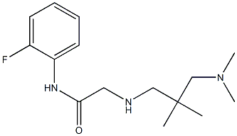 2-({2-[(dimethylamino)methyl]-2-methylpropyl}amino)-N-(2-fluorophenyl)acetamide 结构式