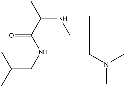 2-({2-[(dimethylamino)methyl]-2-methylpropyl}amino)-N-(2-methylpropyl)propanamide 结构式