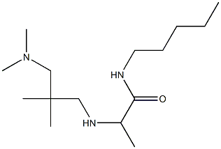 2-({2-[(dimethylamino)methyl]-2-methylpropyl}amino)-N-pentylpropanamide 结构式