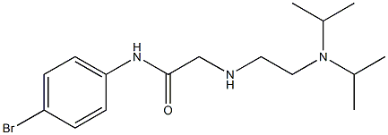 2-({2-[bis(propan-2-yl)amino]ethyl}amino)-N-(4-bromophenyl)acetamide 结构式