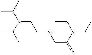 2-({2-[bis(propan-2-yl)amino]ethyl}amino)-N,N-diethylacetamide 结构式