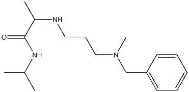 2-({3-[benzyl(methyl)amino]propyl}amino)-N-(propan-2-yl)propanamide 结构式