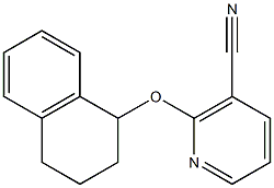 2-(1,2,3,4-tetrahydronaphthalen-1-yloxy)nicotinonitrile 结构式