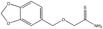 2-(1,3-benzodioxol-5-ylmethoxy)ethanethioamide 结构式