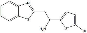 2-(1,3-benzothiazol-2-yl)-1-(5-bromothiophen-2-yl)ethan-1-amine 结构式