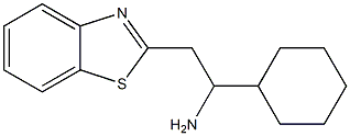 2-(1,3-benzothiazol-2-yl)-1-cyclohexylethan-1-amine 结构式