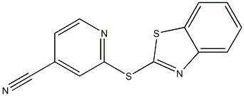 2-(1,3-benzothiazol-2-ylsulfanyl)pyridine-4-carbonitrile 结构式