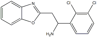 2-(1,3-benzoxazol-2-yl)-1-(2,3-dichlorophenyl)ethan-1-amine 结构式