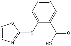 2-(1,3-thiazol-2-ylthio)benzoic acid 结构式